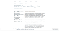 Desktop Screenshot of mdwconsulting.wordpress.com