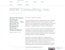 Tablet Screenshot of mdwconsulting.wordpress.com