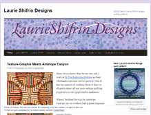 Tablet Screenshot of laurieshifrindesigns.wordpress.com