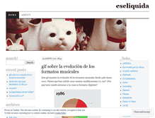 Tablet Screenshot of eseliquida.wordpress.com