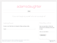 Tablet Screenshot of adamsdaughter.wordpress.com