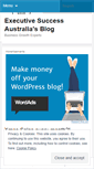 Mobile Screenshot of executivesuccessau.wordpress.com