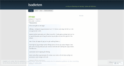 Desktop Screenshot of isodieten.wordpress.com