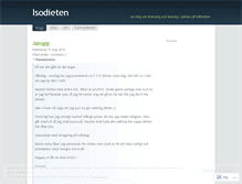 Tablet Screenshot of isodieten.wordpress.com