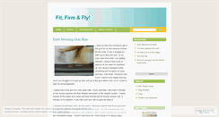 Desktop Screenshot of fitfirmfly.wordpress.com