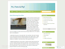 Tablet Screenshot of fitfirmfly.wordpress.com