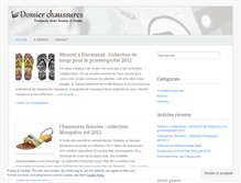 Tablet Screenshot of dossierchaussures.wordpress.com