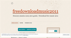 Desktop Screenshot of freedownloadmusic2011.wordpress.com