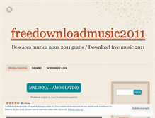Tablet Screenshot of freedownloadmusic2011.wordpress.com