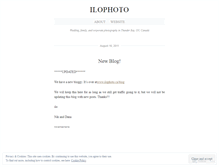 Tablet Screenshot of ilophoto.wordpress.com