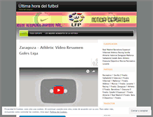 Tablet Screenshot of noticiadeportiva.wordpress.com