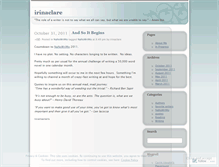 Tablet Screenshot of irinaclare.wordpress.com