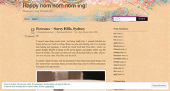 Desktop Screenshot of happynomnomnom.wordpress.com