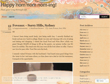Tablet Screenshot of happynomnomnom.wordpress.com