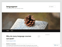 Tablet Screenshot of languageser.wordpress.com
