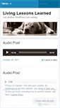 Mobile Screenshot of livinglifeslessons.wordpress.com