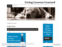 Tablet Screenshot of livinglifeslessons.wordpress.com
