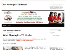 Tablet Screenshot of obatmeningitistbherbal.wordpress.com