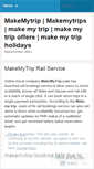 Mobile Screenshot of makemytrips.wordpress.com