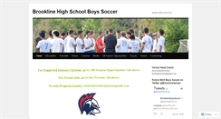 Desktop Screenshot of brooklinesoccer.wordpress.com