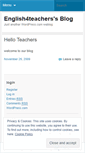Mobile Screenshot of english4teachers.wordpress.com