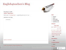 Tablet Screenshot of english4teachers.wordpress.com