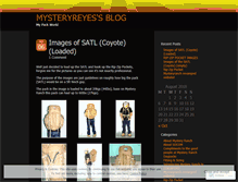 Tablet Screenshot of mysteryreyes.wordpress.com