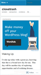 Mobile Screenshot of closetrash.wordpress.com