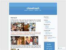 Tablet Screenshot of closetrash.wordpress.com