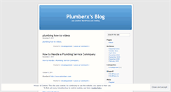 Desktop Screenshot of plumberx.wordpress.com