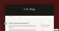 Desktop Screenshot of cwshipp.wordpress.com