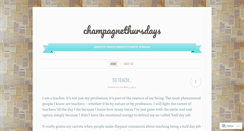 Desktop Screenshot of champagnethursdays.wordpress.com