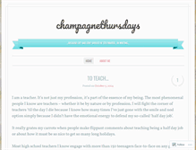 Tablet Screenshot of champagnethursdays.wordpress.com