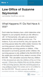 Mobile Screenshot of lawofficeofsuzanneszymoniak.wordpress.com