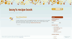 Desktop Screenshot of laceysrecipebook.wordpress.com