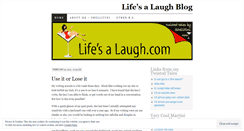 Desktop Screenshot of lifesalaugh.wordpress.com