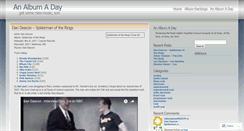 Desktop Screenshot of analbumaday.wordpress.com