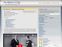 Tablet Screenshot of analbumaday.wordpress.com