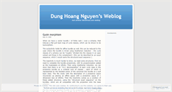 Desktop Screenshot of dunghoangnguyen.wordpress.com