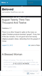 Mobile Screenshot of mybeautifulbeloved.wordpress.com