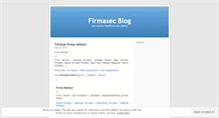 Desktop Screenshot of firmasec.wordpress.com