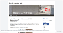 Desktop Screenshot of freshfromthewall.wordpress.com