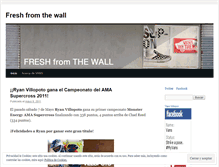 Tablet Screenshot of freshfromthewall.wordpress.com