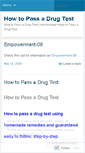 Mobile Screenshot of howtopassadrugtest.wordpress.com