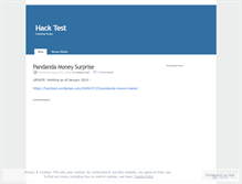 Tablet Screenshot of hacktest.wordpress.com