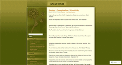 Desktop Screenshot of anacosh.wordpress.com