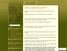 Tablet Screenshot of anacosh.wordpress.com