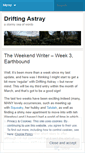 Mobile Screenshot of driftingastray.wordpress.com