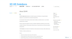Desktop Screenshot of 3dhrsolutions.wordpress.com