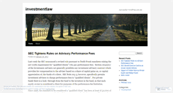 Desktop Screenshot of investmentlaw.wordpress.com